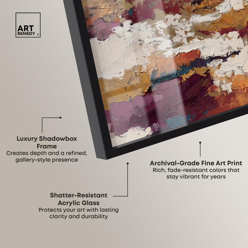 «Nebula II Boho Decor Shadowbox» par Art Remedy, Noir, H 16 po x l 11 po