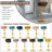 Christal Swivel Upholstered Adjustable Height Counter Stool-93480938-90489186