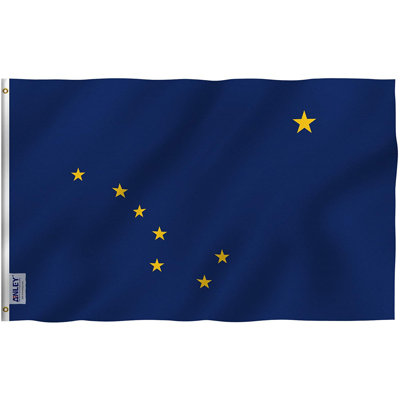Drapeau de maison américain en polyester 36 x 60 po