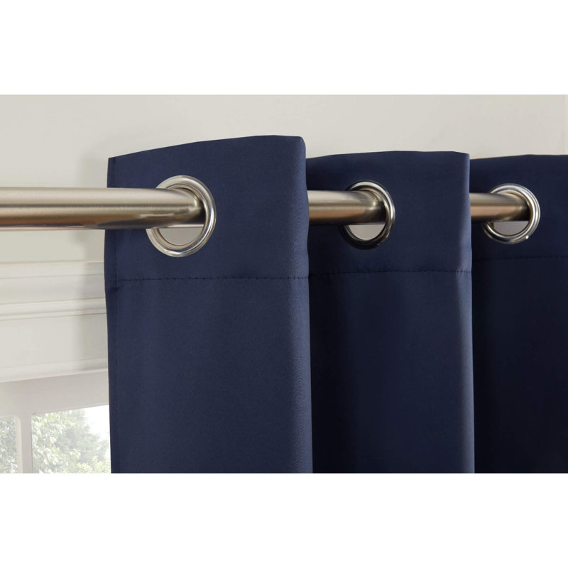 Averii Blackout Sliding Panel Pair, Navy, 168 W x 229 D cm