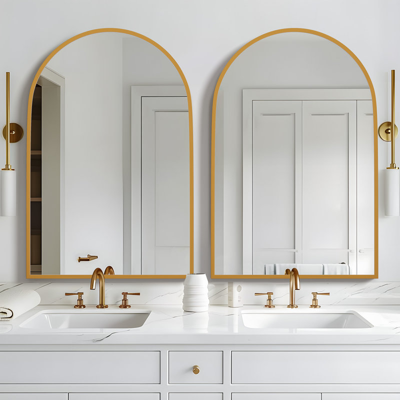 Miroir mural Margulies, Or, H 36 po x l 24 po