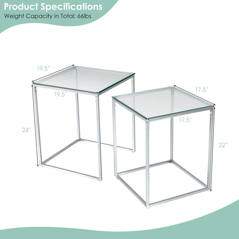 Ensemble de tables gigognes Ingetrud