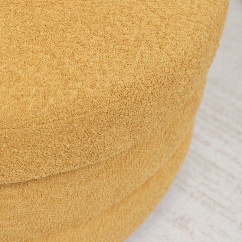 Chaise pivotante Ashyiah, Jaune