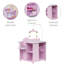 Teamson Kids Olivia Little World 6-in-1 Wooden Baby Doll Nursery Playset, Pretend Play Changing Station with Crib-132784770