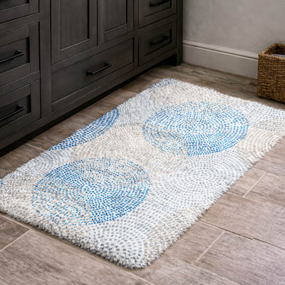 Tapis à poils longs lavable à la machine de qualité supérieure ADS586