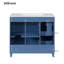 Meuble-lavabo de 36 po avec lavabo en céramique, tiroirs standard et double couche, portes à fermeture en douceur, tablettes réglables, armoire de rangement moderne pour petites et moyennes salles de bain-1691761425