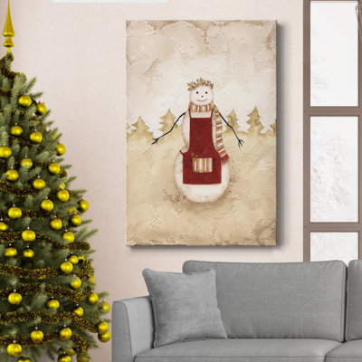 Toile de neige de qualité supérieure sur toile tendue - Prêt à accrocher