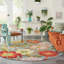Floral Hand Woven Area Rug-856044086