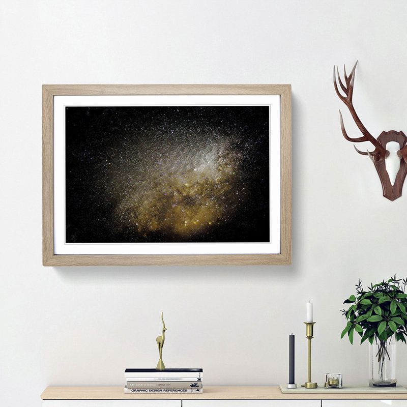 Out of Space Vol.35 in Abstract - Picture Frame Graphic Art Print, Oak Framed, 36cm H x 48cm W x 2cm D