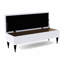 Safar Wide Tufted Rectangle Ottoman Storage Bench – Upholstery Plush Velvet Shoe Bench with Black Turned Wooden Legs-108634783-111753552