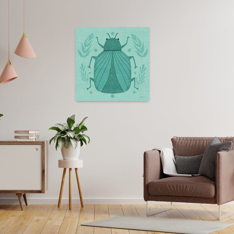 «Playful Bugs V», art mural contemporain, H 24 po x l 24 po