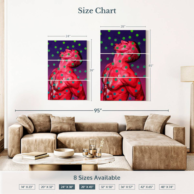 Leisha Ultraviolet Guy, 38" H x 24" W