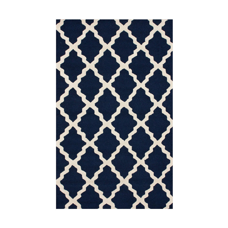Tapis Neston bleu marine, Tapis de couloir 2 pi 6 po x 8 pi