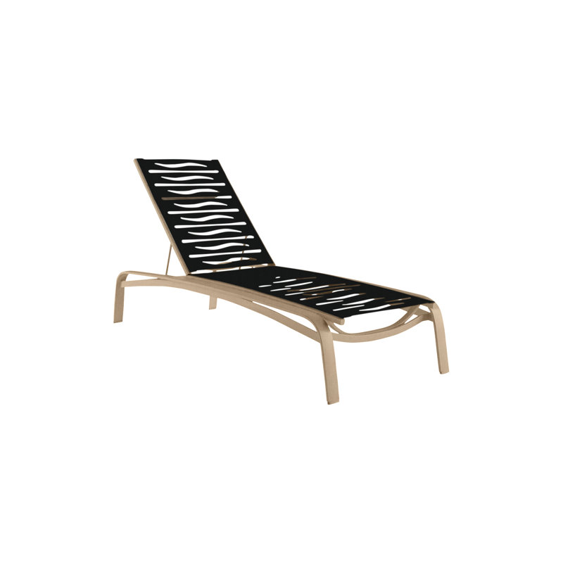 Laguna Beach Outdoor Chaise Lounge, Sonora, Obsidian