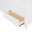Lit mezzanine blanc avec bureau et tiroir - Rendez votre chambre à coucher plus organisée et élégante en bois massif pleine grandeur-121020286