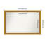 Townhouse Gold Non-Beveled Bathroom Wall Mirror-1016737518