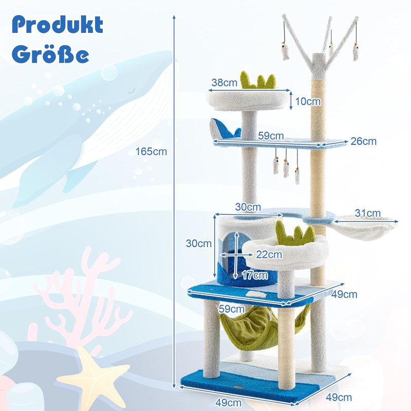 Crewe 165cm H Cat Tree