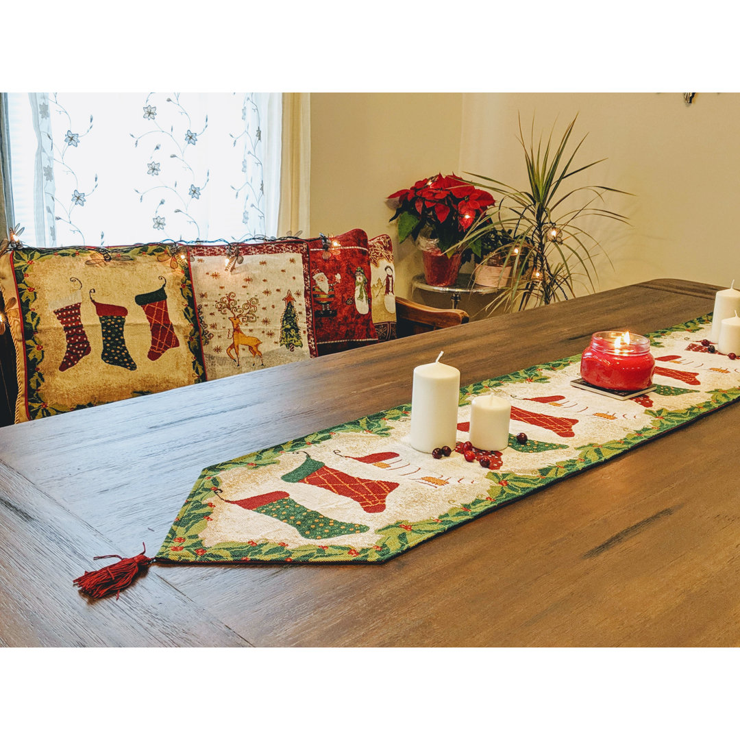 Siems Stockings Christmas Table Runner The Holiday Aisle® 