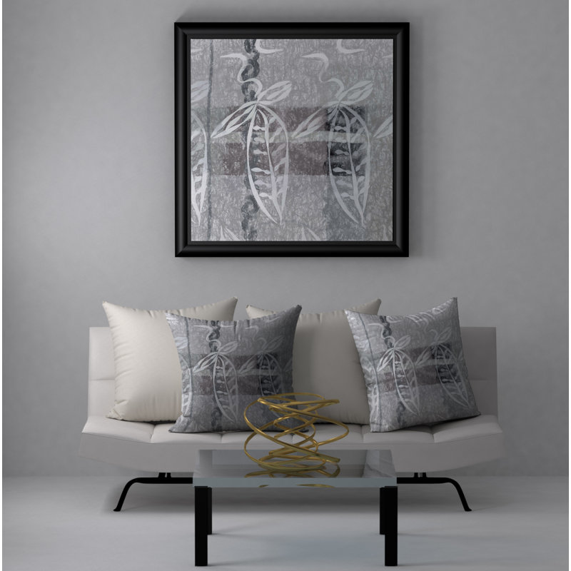 Abstract Reversible Throw Pillow, 20" x 20"