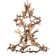 12 - Light Antler Dimmable Geometric Chandelier