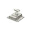 Deltana CL1532U14 Cabinet Lock; 1-1/5" x 1-4/5"; Bright Nickel Finish