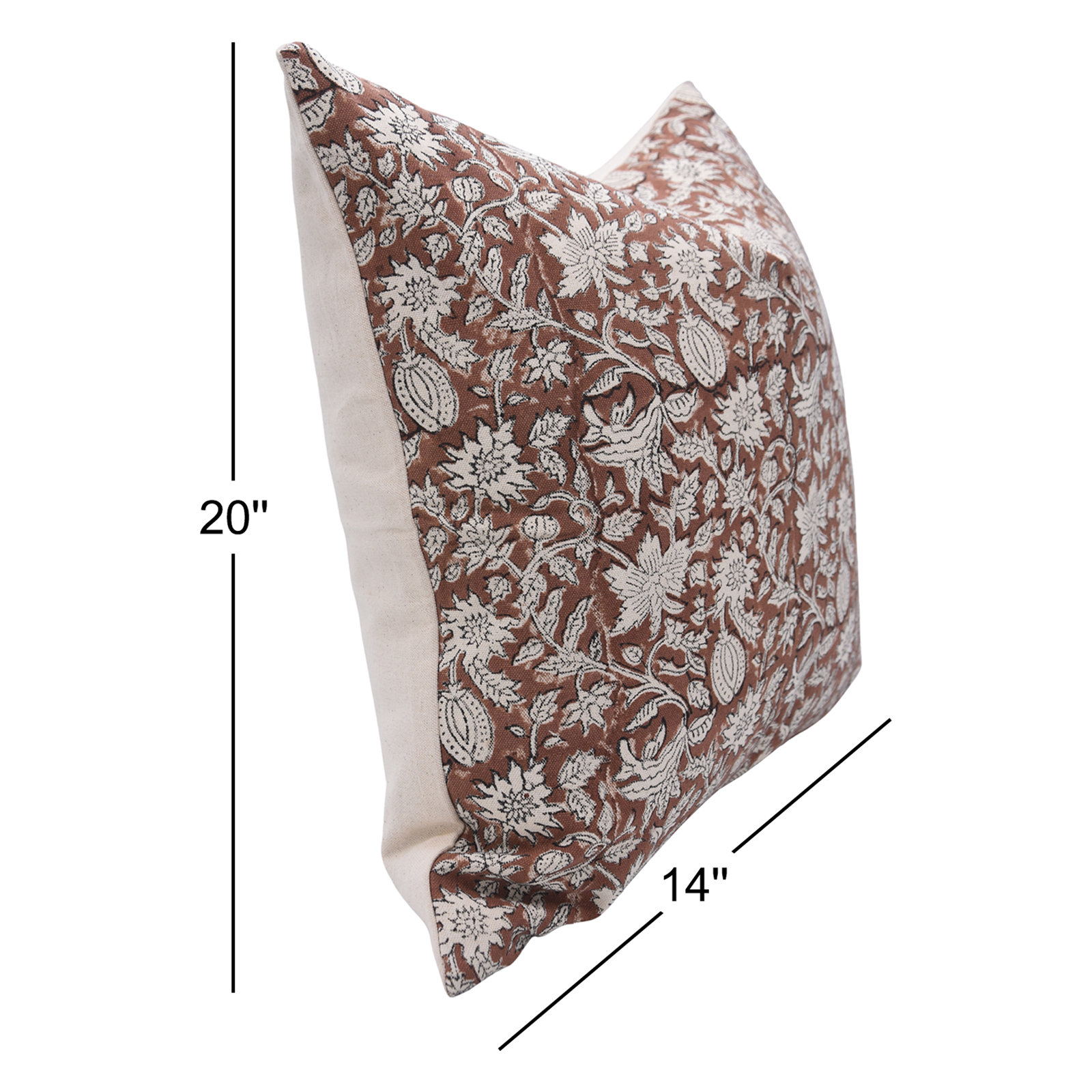 Wilford Kniff Edge Cotton Indoor/Outdoor Pillow Cover, 20" x 14"
