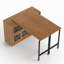Bureau en bois extensible de 91,7 pouces avec armoire de rangement et structure en métal pour bureau à domicile, poste de travail multifonctionnel