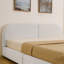 Structure de lit tapissier très grand de style moderne et minimaliste - Tissu de fil rond, tête de lit haute incurvée, support de pieds robuste et rangement à roulettes, matelas non inclus-209247912-209247895