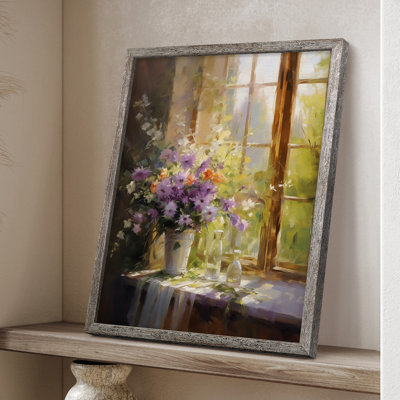 «FLORAL Series DCCL XXXVI», reproduction encadrée - bois massif