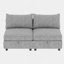 Canapé modulaire modulaire, siège convertible avec rangement, canapé-lit modulaire, combinaisons modulaires flexibles en tissu pour le salon