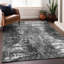 Tapis gris Prisco lavable à la machine de qualité supérieure-243735782