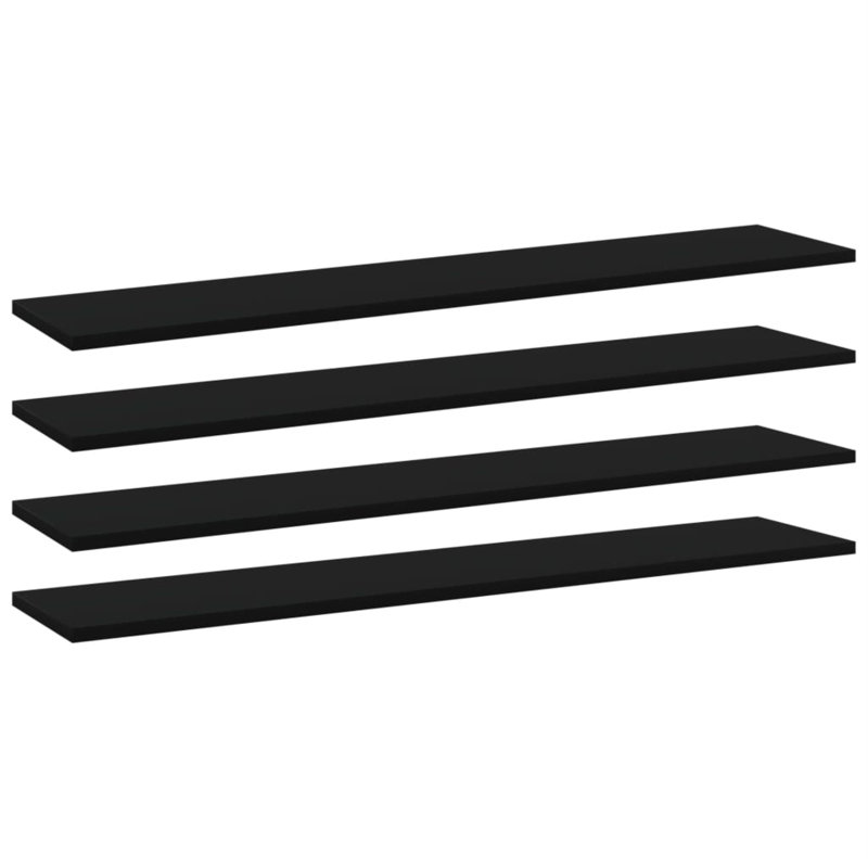 Floating Shelves Wall Shelving Wall Mounted Shelves Display Wall Units, 0.6"  H x 39.4" W x 7.9" D, Black