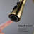Brushed Gold Pull Out Spray Kitchen Faucet, Stainless Steel Manufacturing, 360 Rotating Nozzle, Corrosion & Rust Quality-1508903958