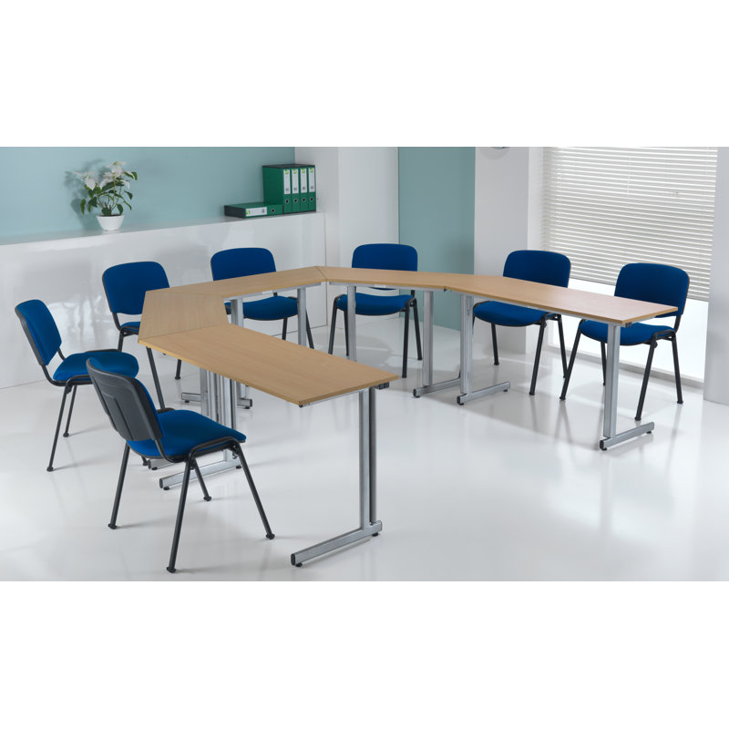 Nanami Waiting Room Chair, Black, Royal Blue Pyra