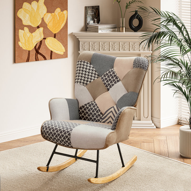 Chaise berçante Bretley, Gris