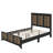 Contemporary Farmhouse-Style Wood Platform Bed Featuring Wooden Strip Accents-425894061-425894062