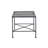 Outdoor Iron Coffee Table With Black Brush Silver Look, 20.75"D X 36.1"W 18"H, Enhances Aesthetics For Spaces - Silver, Versatile Addition