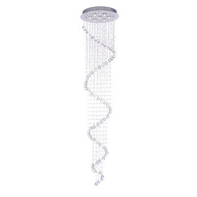 Plafonnier encastré à 12 lumières de style lustre 32 po Lakefield