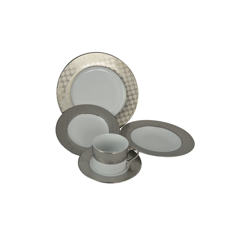 Service de vaisselle Three Star Im / Ex Inc. - Service pour 8, Argent