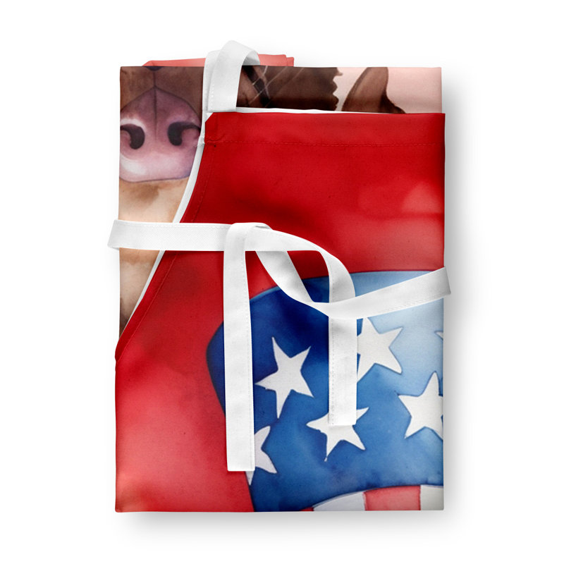 Patriotic American Apron, Chesapeake Bay Retriever