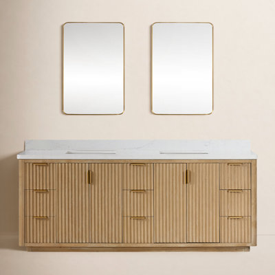 Adela 84'' Double Bathroom Vanity