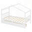 Lit en bois avec tiroirs, conception fantaisiste pour enfants, rangement spacieux et fabrication en pin massif-45400789-45400791