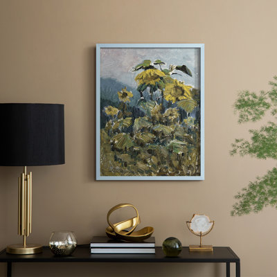 Impression florale vintage encadrée CCXLIV - bois massif