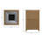 Solid Wood Outdoor Trash/Recycling Bins - 36 Gallons