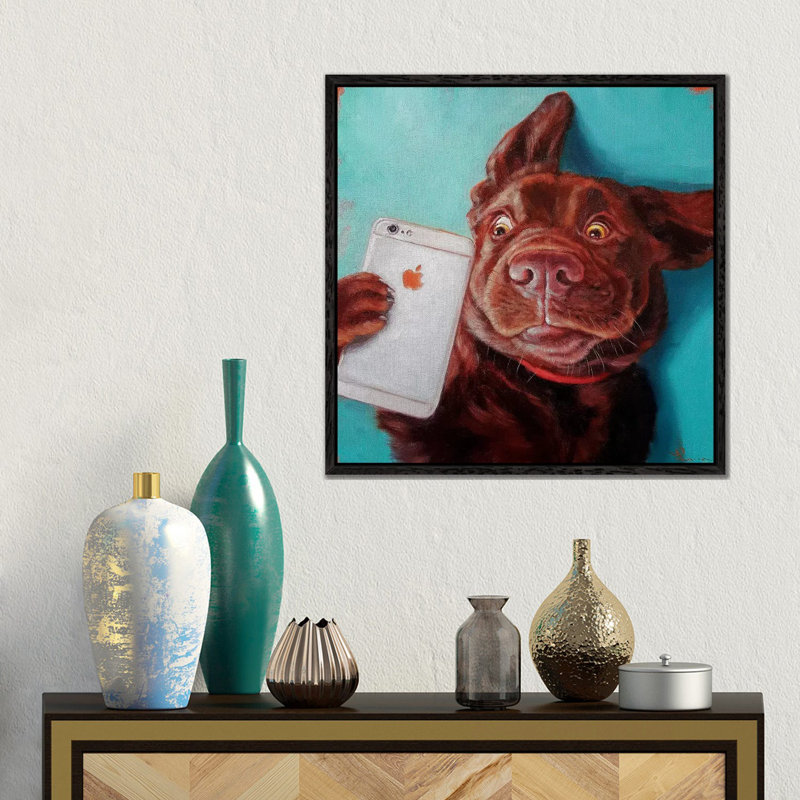 Lucia Heffernan - Print on Canvas, Black Floater Framed, 66.04 cm H x 66.04 cm W x 4.445 cm W