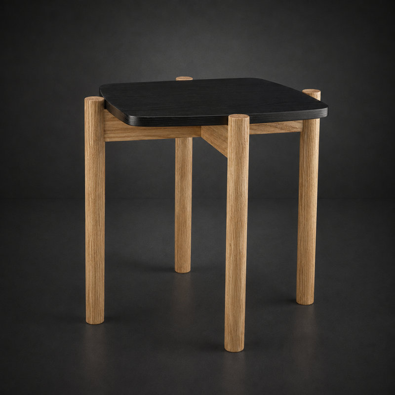 End Table, Natural Oak