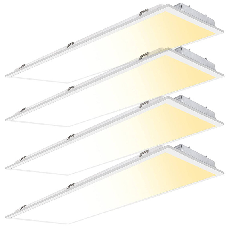 2 x 4 pi DEL à écran plat 30/40/50/60 / 72W watts et CCT sélectionnable 35K / 40K / 50K / 57K / 65K 9360LM plafonniers encastrés à intensité variable, 120-277V, ETL DLC