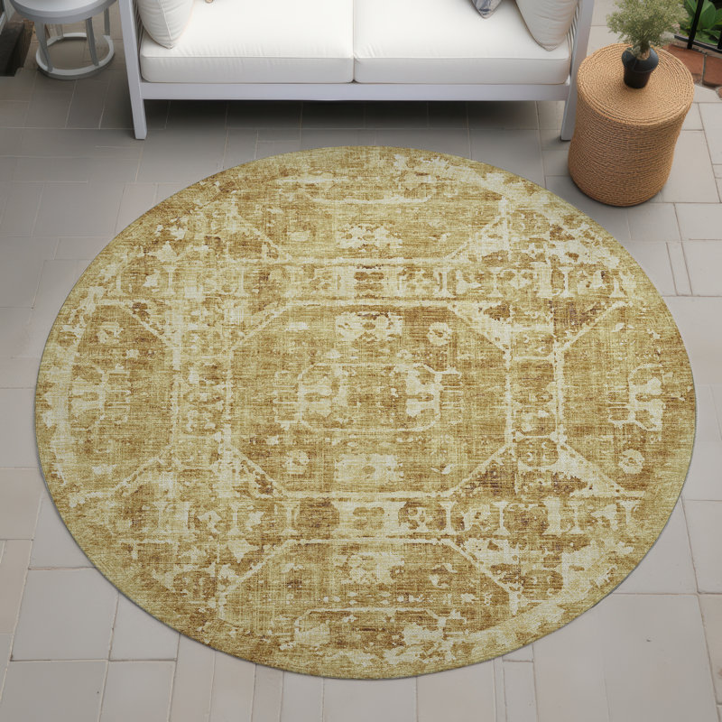 Tapis d'intérieur / extérieur lavable Fenwick, Rond 8 pi