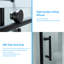 Porte de douche sans cadre à porte coulissante simple l 48 po x H 76 po-92618933