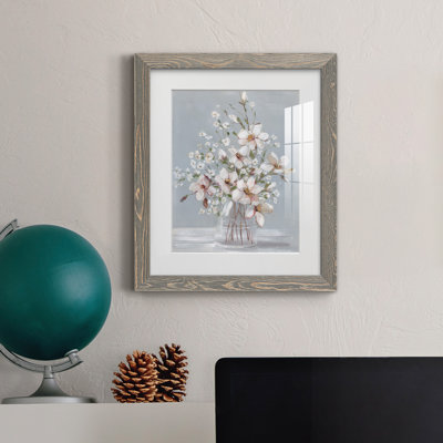 Magnolia Romance - Reproduction d'art sur papier encadrée